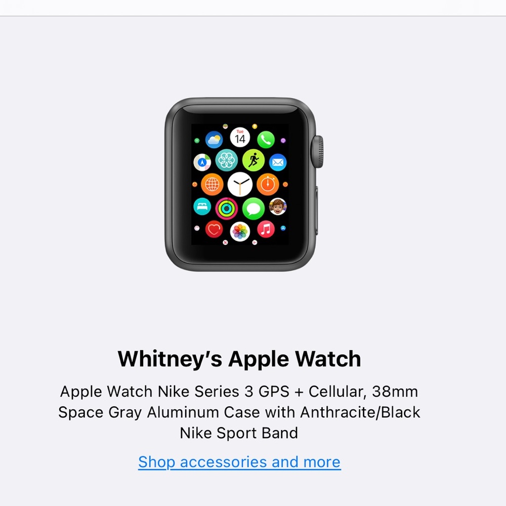 Nike Apple Watch 3 Series  Cellular + GPS 38mm